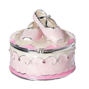 Roman Pink Shoe Keepsake Box